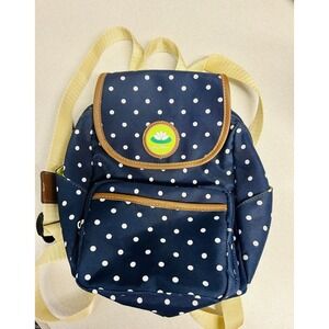 Lily Bloom Navy/White Polka Dots Small Backpack